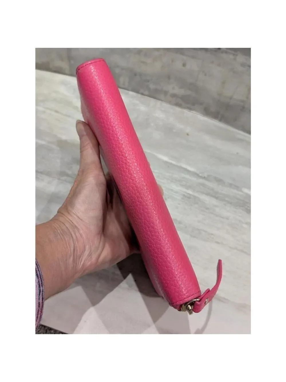 Kate Spade New York Hot Pink Leather Zip Wallet